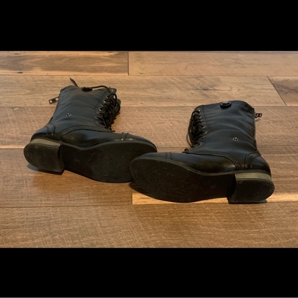 Vintage Wet Seal Light Weight Combat Boots Sz 6 - Picture 4 of 8